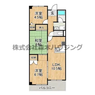 長楽ビル【 303号室】の間取り