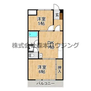 GM藤田町WEST【 306号室】の間取り