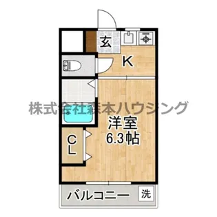 グランドハイツ3番館【 404号室】の間取り