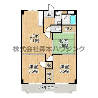 サンファーストウエダ【 105号室】の間取り