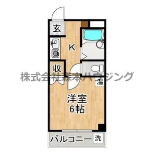 サンティール太子橋駅前【 602号室】の間取り