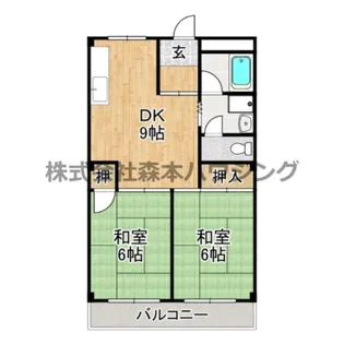 マルヨシハイツ【 303号室】の間取り
