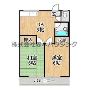 永本マンション【 403号室】の間取り