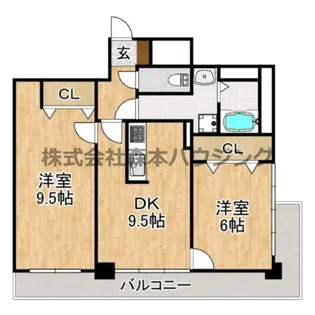 サニーコート【 601号室】の間取り