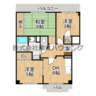 昇栄マンションⅢ【 201号室】の間取り