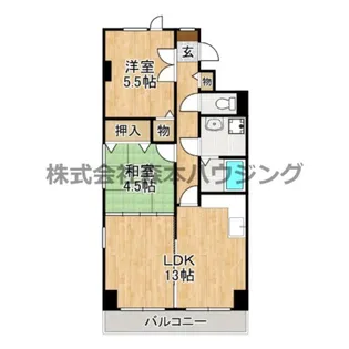 カルチェ清水谷【 209号室】の間取り