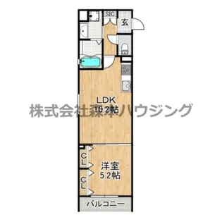 クリエオーレ倉治【 105号室】の間取り