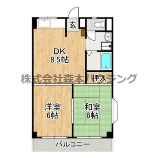 シャトーKITA II【 301号室】の間取り