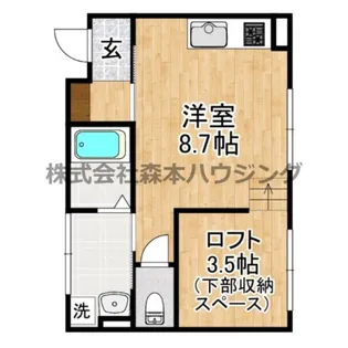 キャルムコート交野【 204号室】の間取り