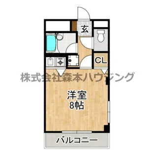 シャンブルⅡ【 102号室】の間取り