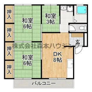 プライブ香里園【 301号室】の間取り