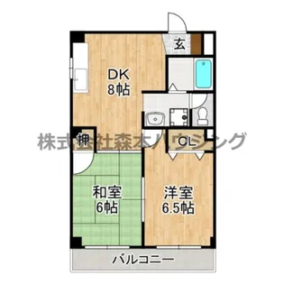 エストジャルダン西口【 401号室】の間取り