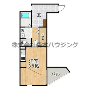 キャルムコート忍ヶ丘【 303号室】の間取り
