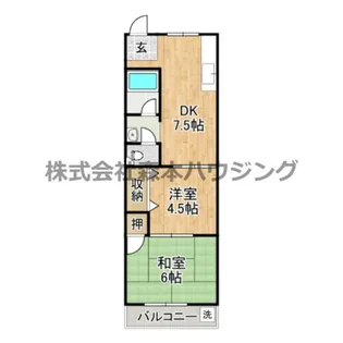 土佐ビル高柳【 306号室】の間取り