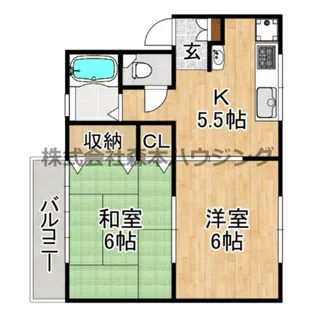 津田マンション【 205号室】の間取り