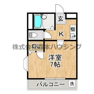 オークグレイス香里園【 301号室】の間取り