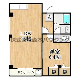 アクティー大和3号【 2B号室】の間取り