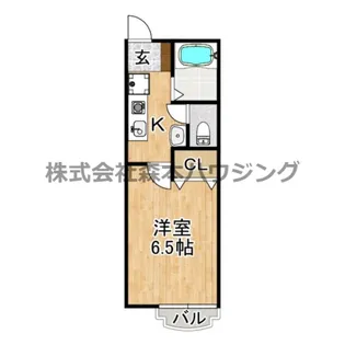 星ヶ丘ハイツB【 204号室】の間取り