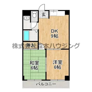 プレアール蔀屋本町【 3C号室】の間取り