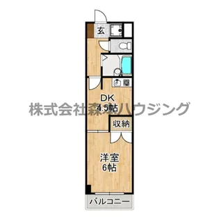 Fromホキタ1番館【 104号室】の間取り