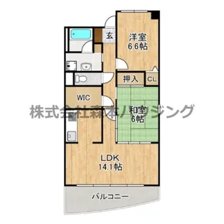 ファムール忍ヶ丘【 203号室】の間取り