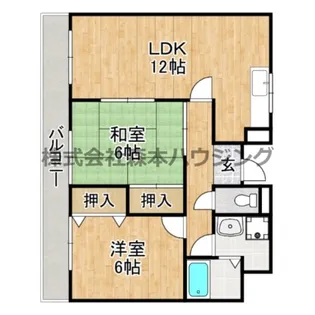 エイチ・ツーオー深野【 202号室】の間取り