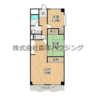 Belong枚方東1番館【 304号室】の間取り