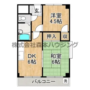 グリーンプラザ【 406号室】の間取り