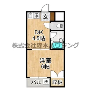 エステートTSUKUI【 302号室】の間取り