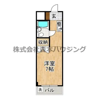 ユニハイム木村【 408号室】の間取り