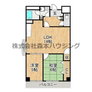 マンショングランメール【 605号室】の間取り