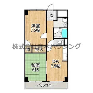エバーグリーン【 305号室】の間取り