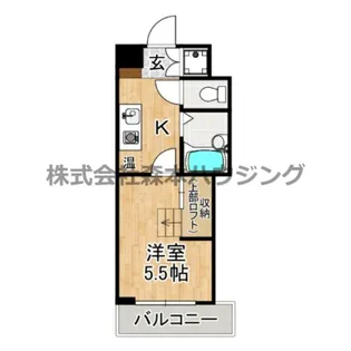 リバーイースト・クレムリン【 201号室】の間取り