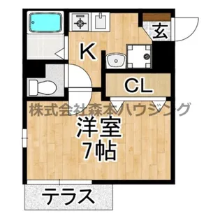 エスパシオ21【 101号室】の間取り