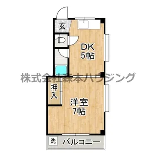 カトレアハイツ門真【 201号室】の間取り
