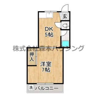 カトレアハイツ門真【 203号室】の間取り