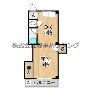 カトレアハイツ門真【 105号室】の間取り