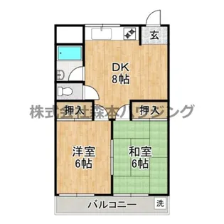 メゾン深野【 2-B号室】の間取り