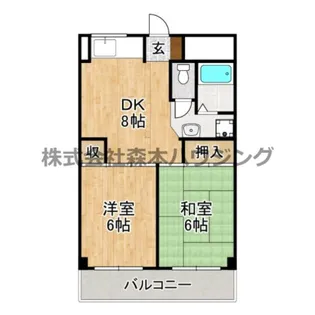 グリーンピア守口【 B603号室】の間取り