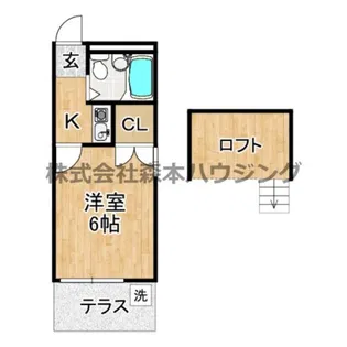 アイリス野崎【 104号室】の間取り