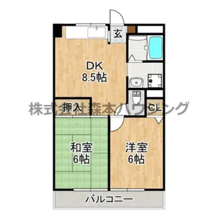 CONFORT SEKI【 402号室】の間取り
