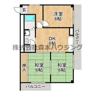 サンエス原田【 305号室】の間取り