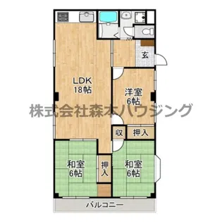 川口第二マンション【 304号室】の間取り