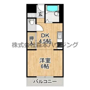 ヴィラ大日町【 401号室】の間取り