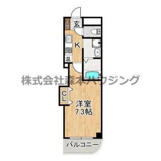 みおつくし守口【 101号室】の間取り