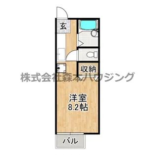 パークプラザA棟【 114号室】の間取り