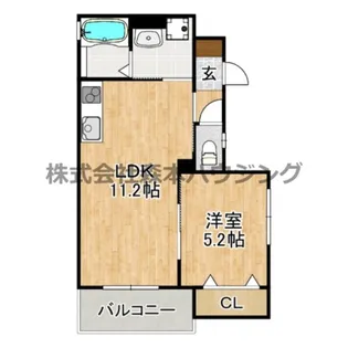 クリエオーレ忍ケ丘【 201号室】の間取り