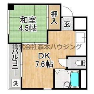 チェリー広野【 105号室】の間取り