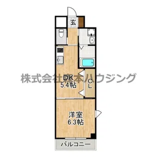サンフレンドソラーナ【 601号室】の間取り
