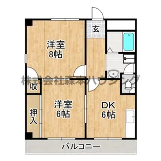 大西マンション【 301号室】の間取り